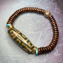 Tibetisches Neun-Augen Dzi-Armband Auralis