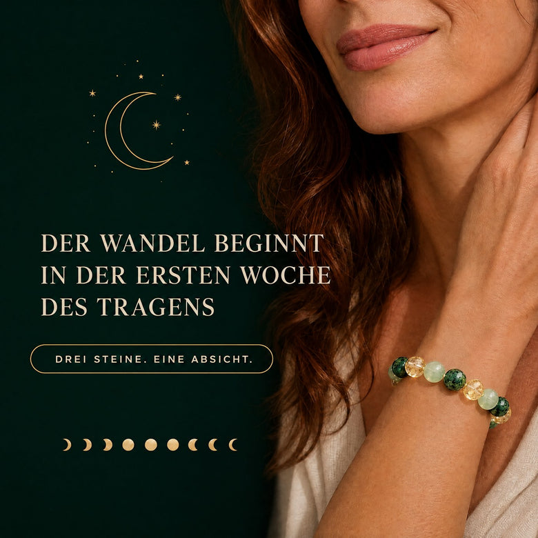 Frau trägt das Fülle-Armband