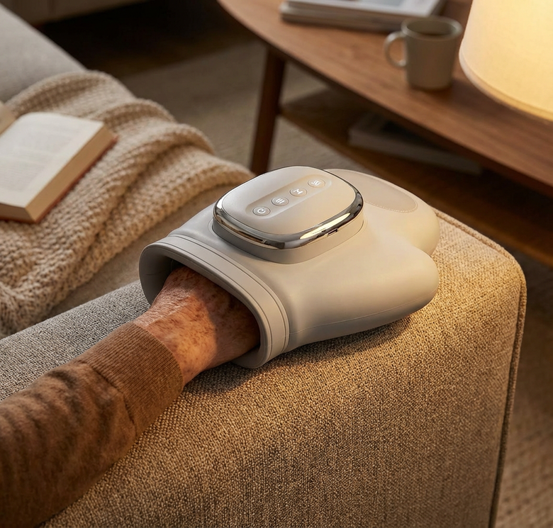 AURALIS Handmassage-Handschuh mit Wärme