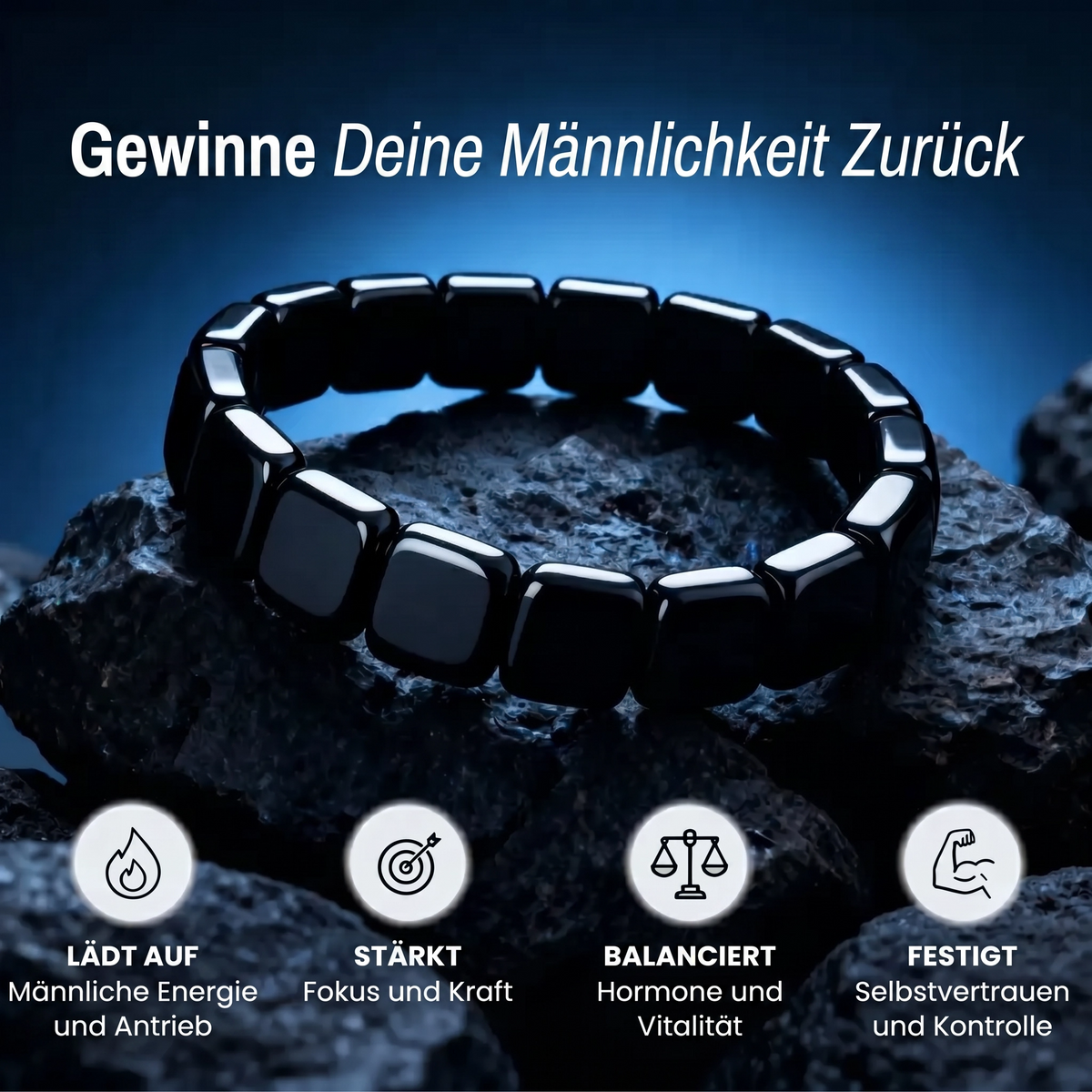 Auralis™ Hämatit Armband